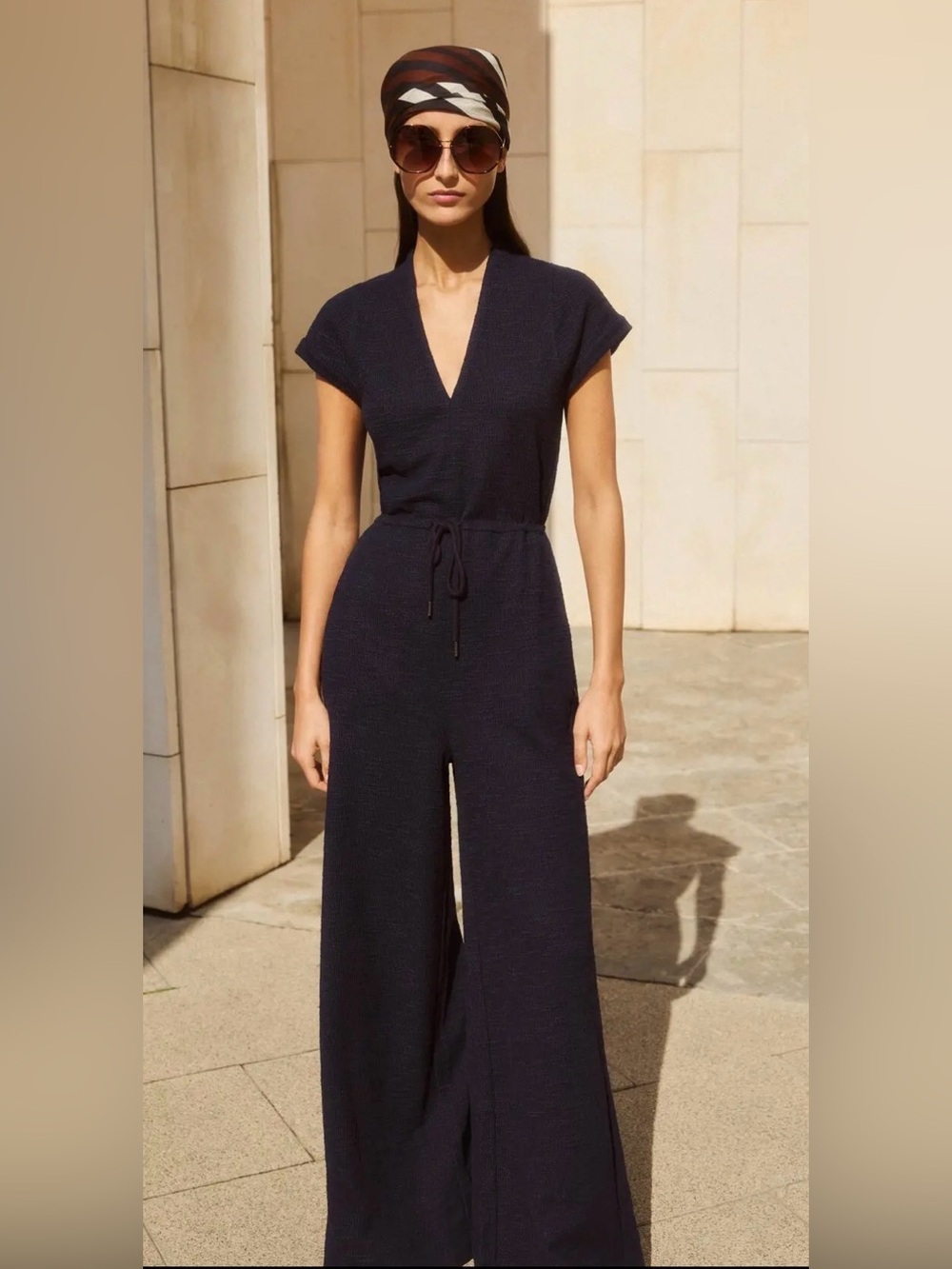 ME+EM Navy Jumpsuit Sz 8